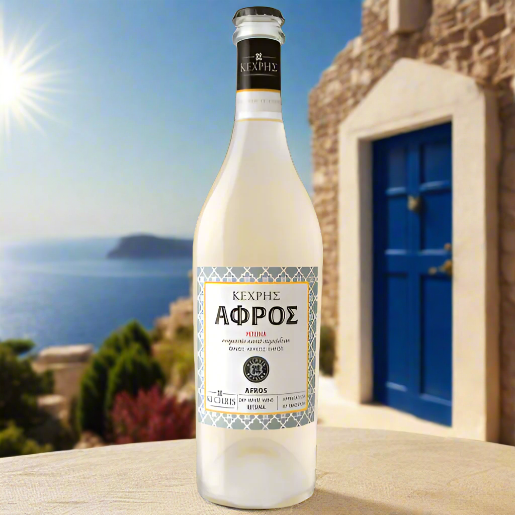 retsina sparklin Afros Kechris winery